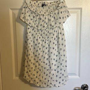 American eagle tube top white dress